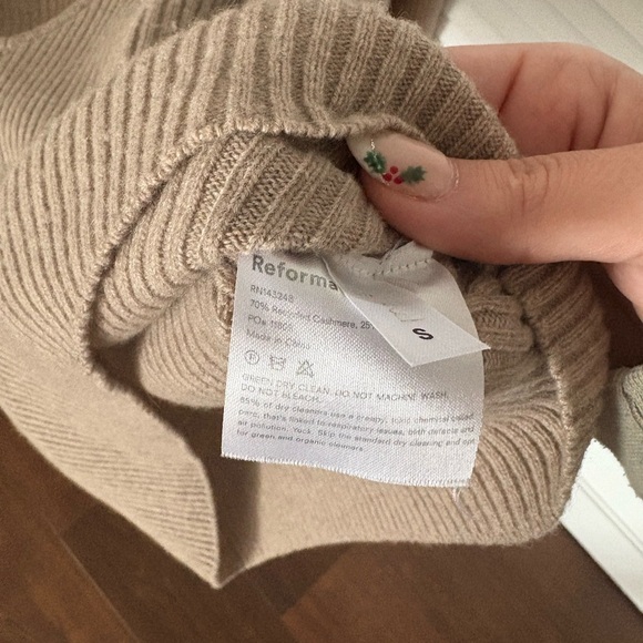 Reformation Hart Cashmere Sweater S - Picture 5 of 8